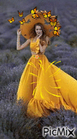 La dama de las mariposas. - GIF animate gratis