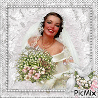Braut mit Maiglöckchen - Vintage