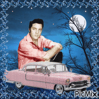 Elvis e seu Cadillac rosa