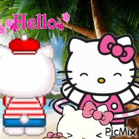 Hello kitty - Bezmaksas animēts GIF