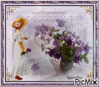 Les violettes. - Darmowy animowany GIF