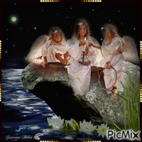 Angeli nella notte GIF animata