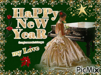 happy new year my love - Zdarma animovaný GIF