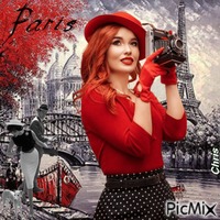 Sophie visite Paris - GIF animado grátis