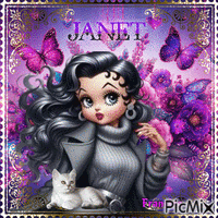 Kdo pour mon amie Jclass(Janet) 💜💜💜 - GIF animate gratis