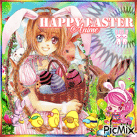 Happy Easter Manga/Anime - Free animated GIF