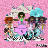 The music girls - Free animated GIF
