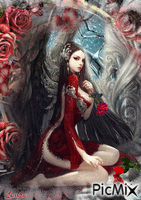 Angel gothic Laurachan - GIF animé gratuit
