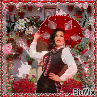 Fille mexicaine - Free animated GIF