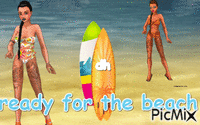 ready for the beach - Animovaný GIF zadarmo