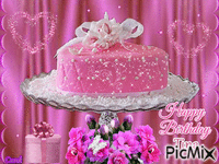 Happy Birthday Cake GIF animata
