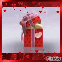 Happy Valentines day анимированный гифка