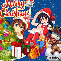 Merry Christmas manga GIF animé