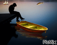 Mélancolie bord de mer - GIF animé gratuit