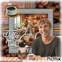 {{Coffee Time with William Moseley}} - GIF animé gratuit