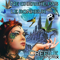 du bonheur - Бесплатный анимированный гифка