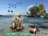 La baie " Bonne journée " animovaný GIF
