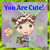 You Are Cute! animasyonlu GIF