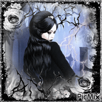 Goth Beauty - Бесплатни анимирани ГИФ