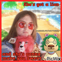 {She's got a Lion} Animated GIF
