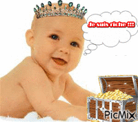 Le bébé riche - GIF animé gratuit