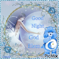Good Night ~ God Bless - Bezmaksas animēts GIF