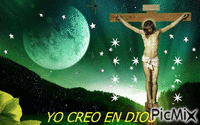 Jesuscristo en la cruz - Darmowy animowany GIF