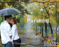 It's raining 动画 GIF