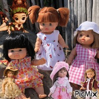 Monde Coloré de poupées - PNG gratuit