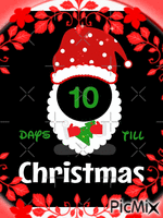 10 days till Christmas. 🙂 анимиран GIF