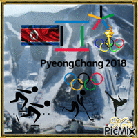 Winter olimpiada 2018 - Darmowy animowany GIF