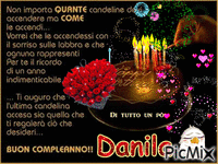 compleanno di Danila - Ingyenes animált GIF
