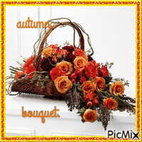 autumn bouquet - GIF animado gratis