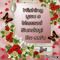 Wishing you a blessed sunday анимиран GIF