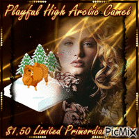 Playful High Arctic Camel 1.50 tree GIF animé