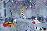 Central Park Holiday GIF animé