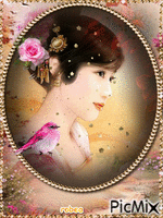 Portrait de femme - Δωρεάν κινούμενο GIF
