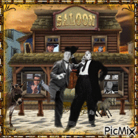 Laurel and Hardy - GIF animé gratuit