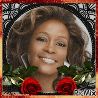 Cantora favorita Whitney Houston: - GIF animé gratuit