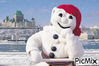 Bonhomme Carnaval... Québec - GIF animasi gratis