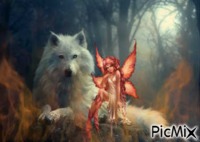 Fire Wolf - Ingyenes animált GIF