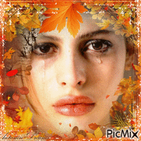 Autumn sadness - Бесплатный анимированный гифка