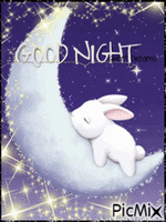 good night animerad GIF