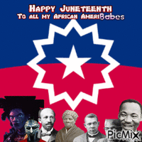 Juneteenth with the gang - Free animated GIF