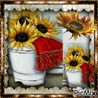 sunflowers Animated GIF