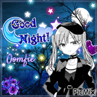 yoyoko good night animovaný GIF