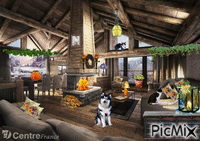 Le chalet 动画 GIF