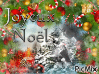 Joyeux Noel animēts GIF