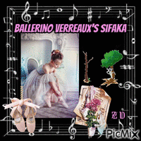Ballerino Verreaux's sifaka animovaný GIF