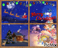 Christmas Window GIF animé
